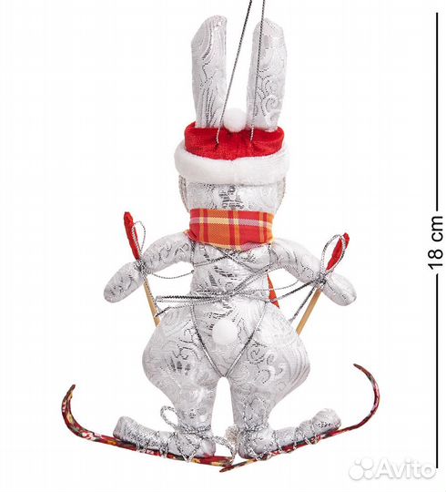 Кукла подвесная Кролик на лыжах A1966909