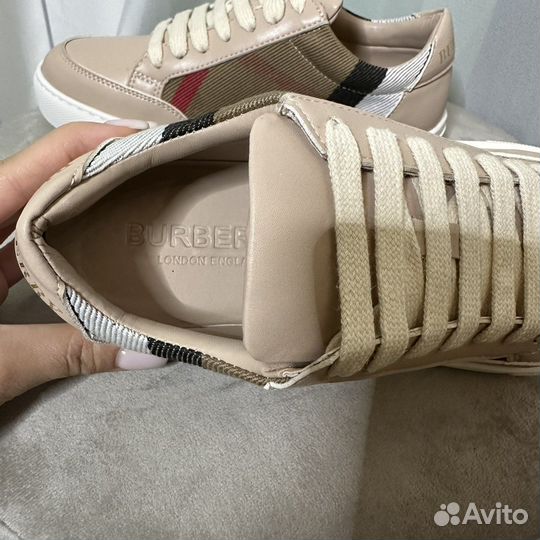 Кеды burberry beige