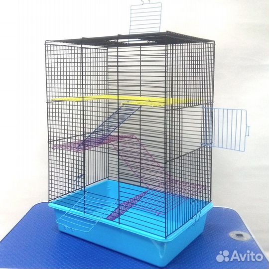 Новая клетка для крыс, дегу. 4 этажа Высокая 58см