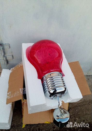 Светильник лампочка (стекло)