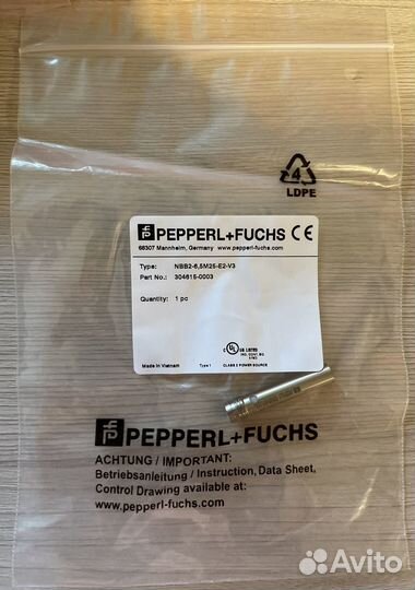 Датчики Pepperl+Fuchs, IFM, Leuze, Omron, Phoenix