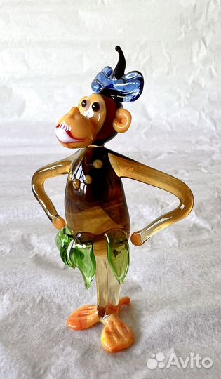 Статуэтка фигурка стеклянная обезьянка