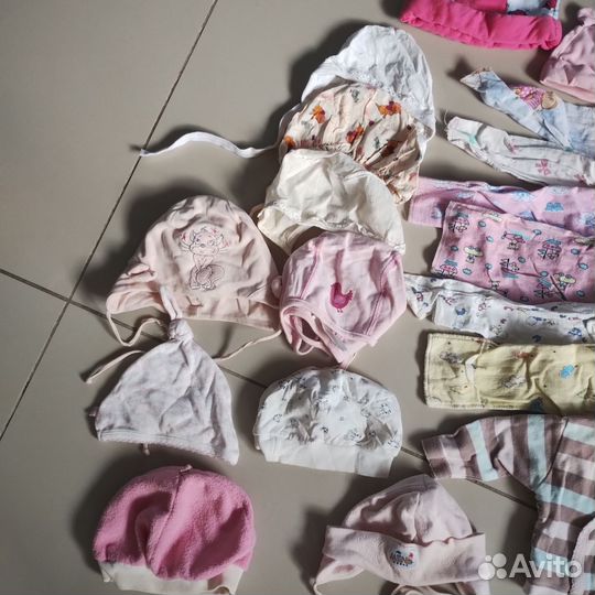 Пакет детских вещей 0-6 месяцев для девочки