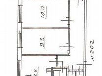 3-к. квартира, 59 м², 6/9 эт.