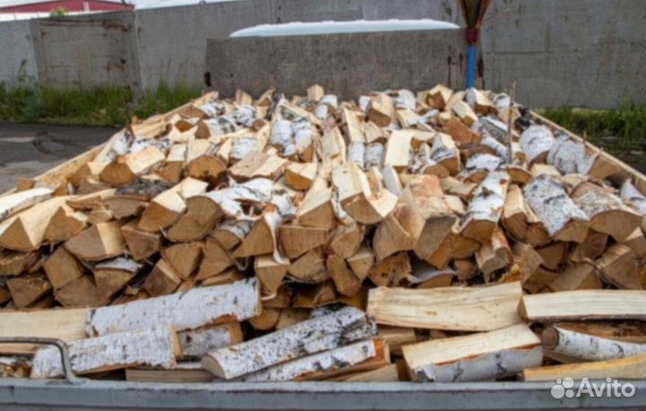 Дрова березовые колотые сухие