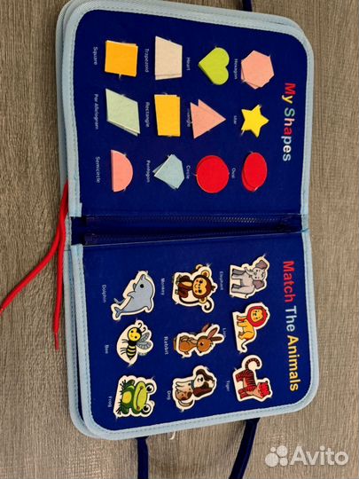 Книга с заданиями из фетра детская
