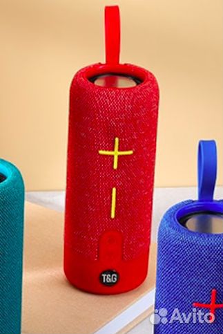 Беспроводная портативная колонка TG красная