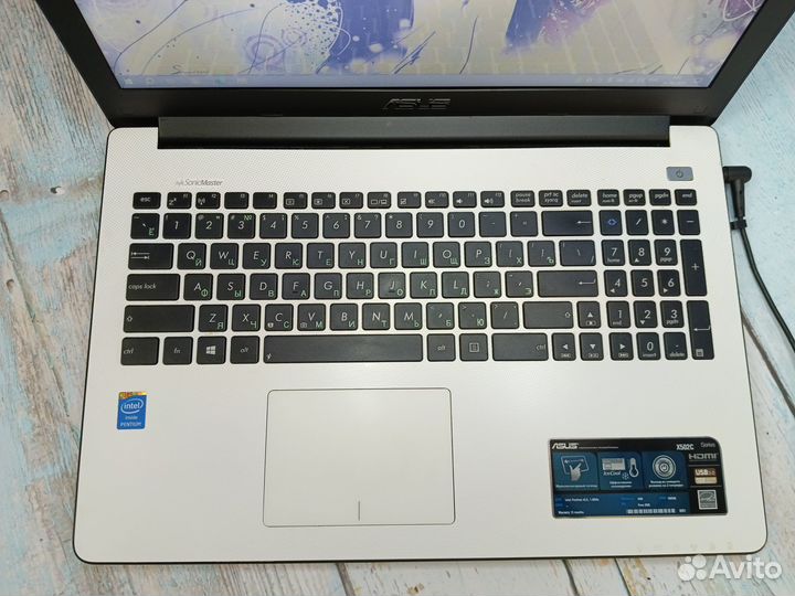 Красивый ноутбук asus intel/4Gb/500Gb/HD