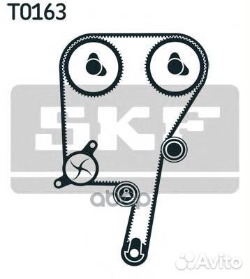 Комплект ремня грм vkma06038 Skf