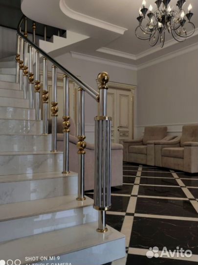 Перила, поручни из нержавеющей стали