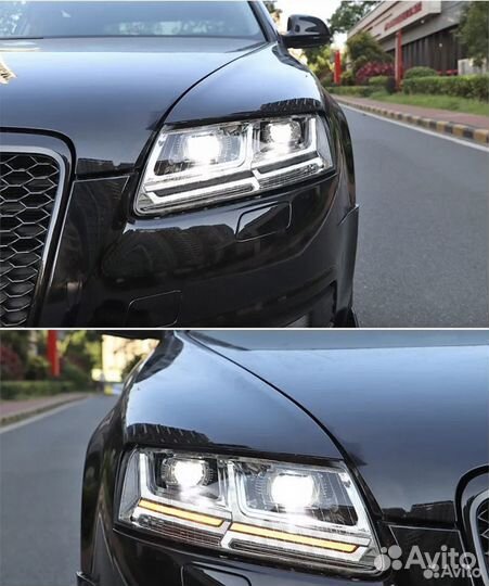 Фары LED Audi A6 C6 ауди а6 ц6 2005-2011 LED