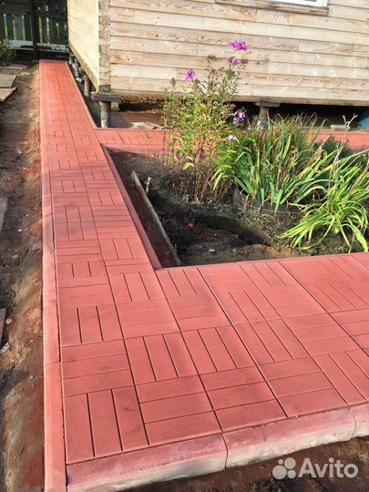 Тротуарная плитка 12 кирпичей 500x500x50