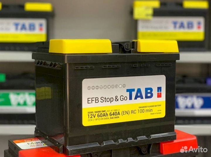 Аккумулятор новый TAB EFB 60Ач