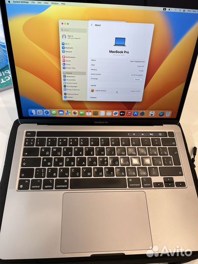 Apple macbook pro 13 2020 m1 16gb 256gb
