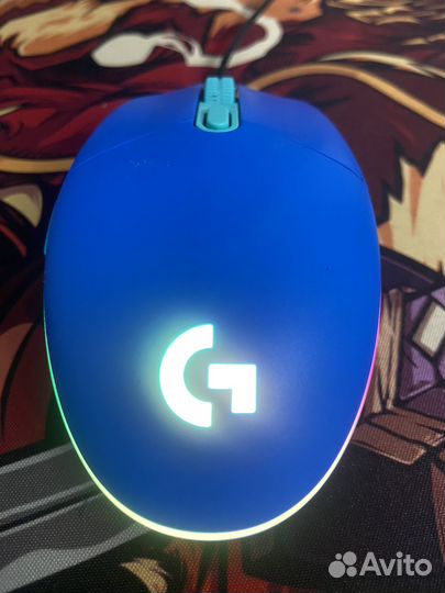 Мышка logitech g102 синия