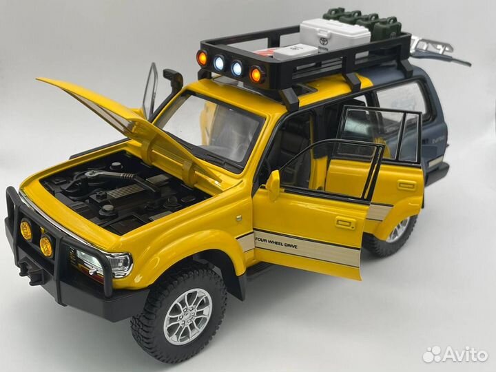 Модель авто Toyota Land Cruiser 80 Off-road 1:24