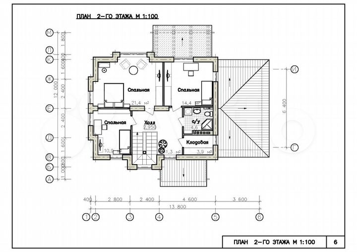 Коттедж 161 м² на участке 23 сот.