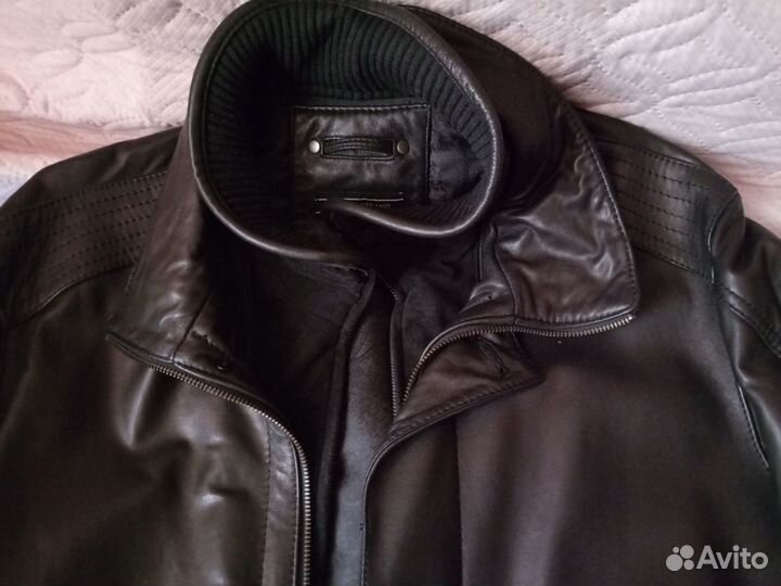 Кожаная куртка мужская утепленная Citta Di Milano