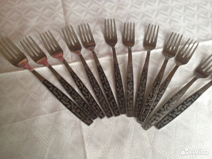 Салатники ракушки, вилки