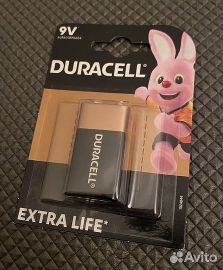 Батарейки крона Duracell 9v