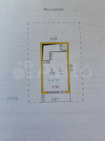 Дом 63,9 м² на участке 4 сот.