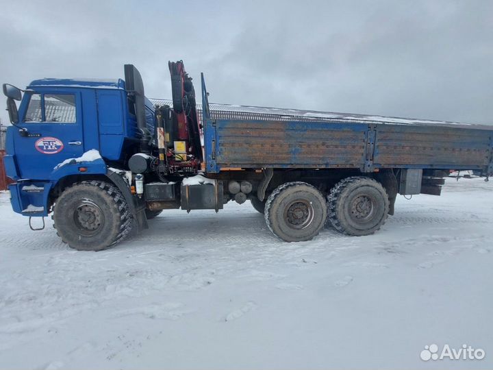 Бортовой грузовик КАМАЗ 43118 с КМУ FASSI, 2011