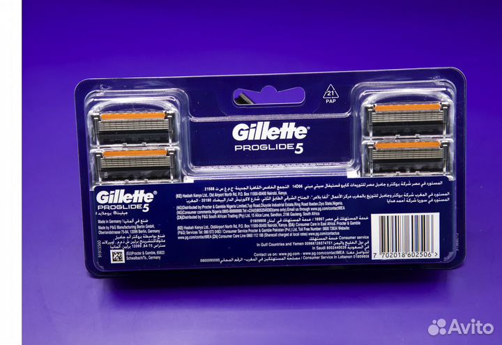 Gillette Fusion Proglide - 8 шт Импорт