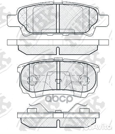 Колодки тормозные дисковые PN3502 NiBK