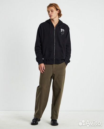 Stussy 8 ball zip hoodie black (L/XL)