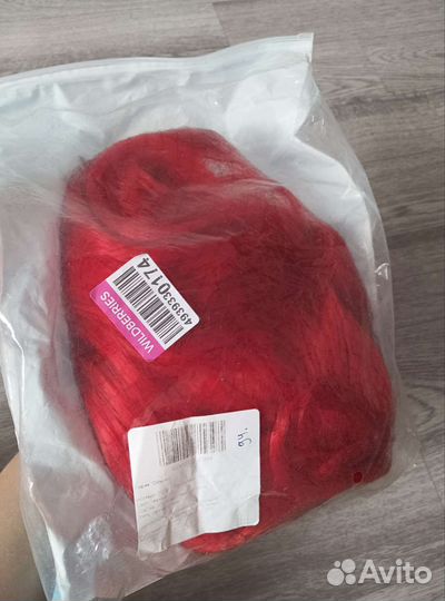 Парик красный для косплея