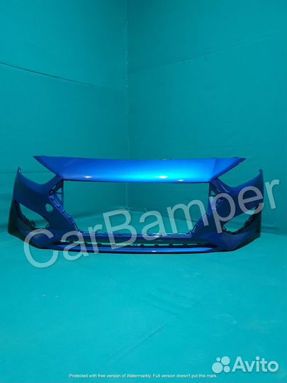 Бампер передний Солярис цвет синий 2017-2020г