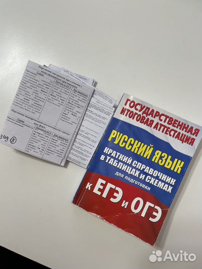 Шпаргалки егэ русский