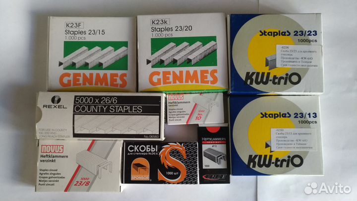 Канцтовары степлеры бумага плёнки папки