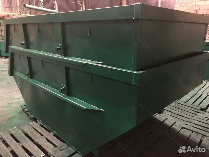Мусорный бункер из металла 8м3 Арт b4501
