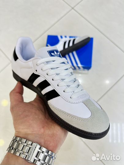 Кроссовки Adidas Samba OG White Black самб