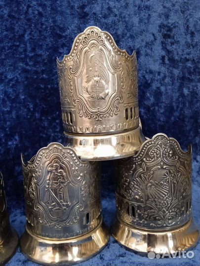 Подстаканники мельхиоровые Выбор