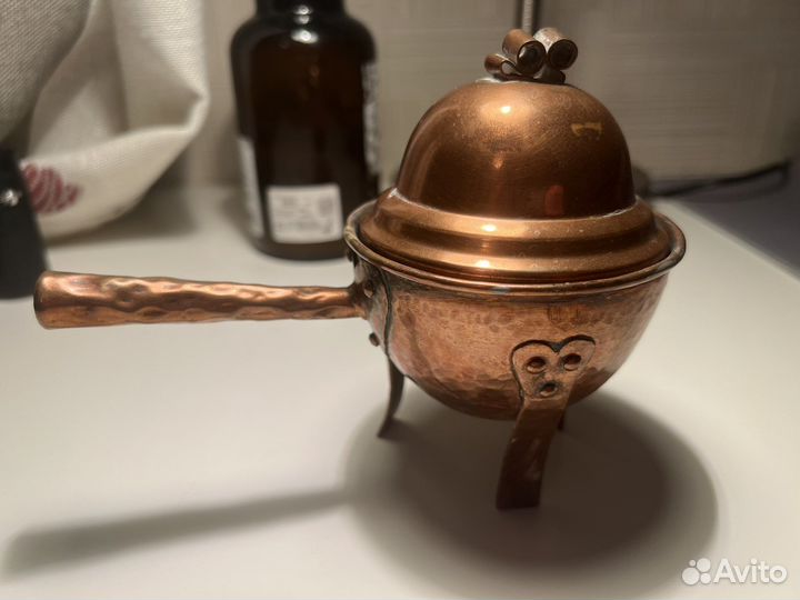 Молочник сливочник медный