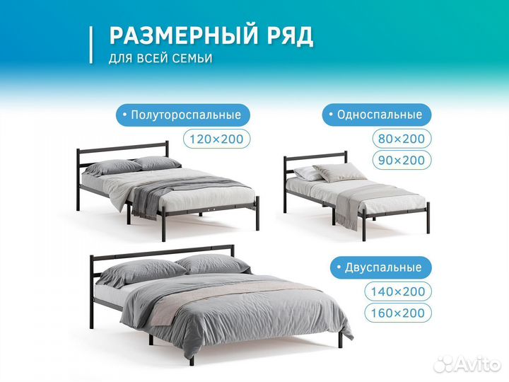 Кровать 80 200 белая