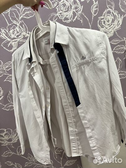 Рубашка школьная для мальчика 140