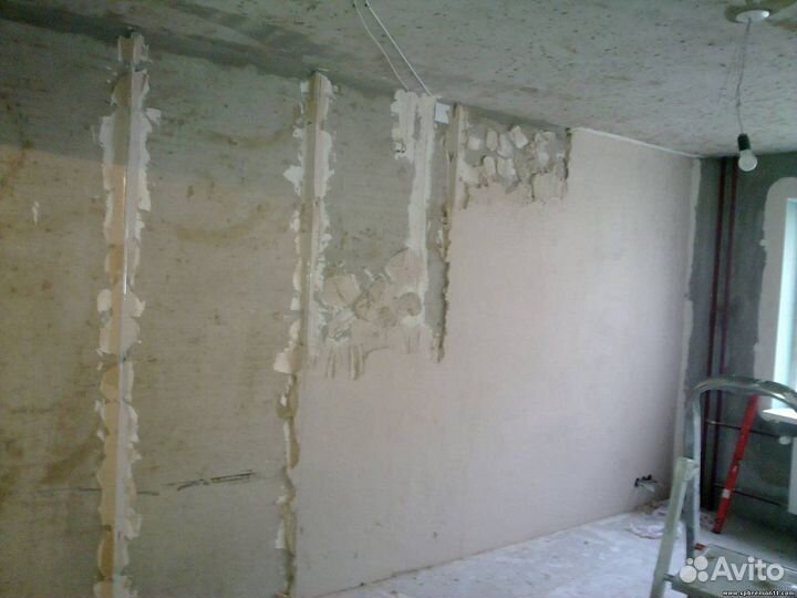 Шпаклевка и покраска стен потолков