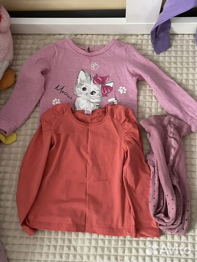 Вещи пакетом на девочку 104 110