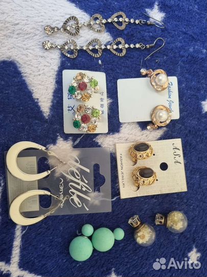 Серьги бижутерия новые