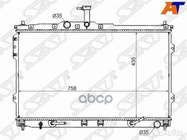 Радиатор Hyundai H1 07-22 / Starex 07-17 HY0013-07