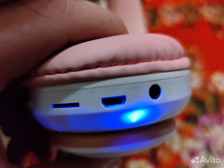 Беспроводные наушники детские с подсветкой
