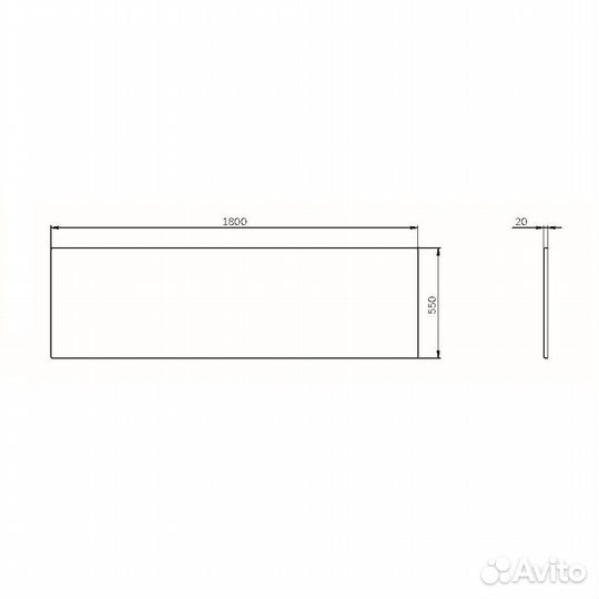 Фронтальная панель для ванны AM.PM X-Joy W94A-180