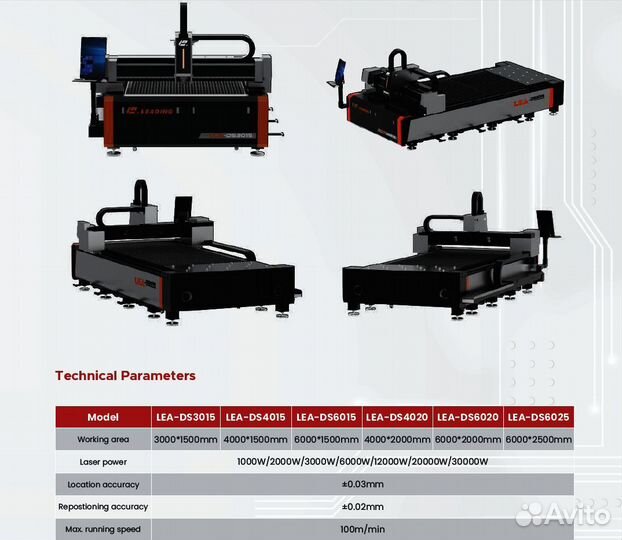 Лазерный станок с чпу по металлу Leading