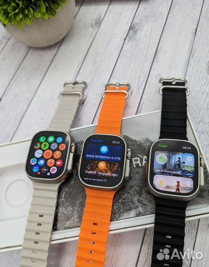 Apple Watch ultra 2 (Очень плавное меню) 90гц