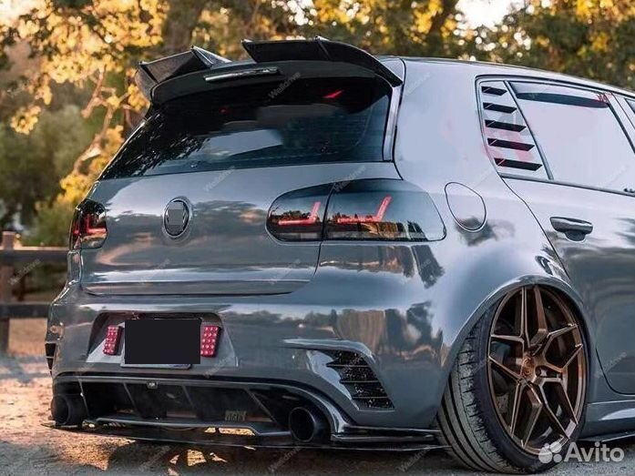 Спойлер VW Golf 6 MK6 черный