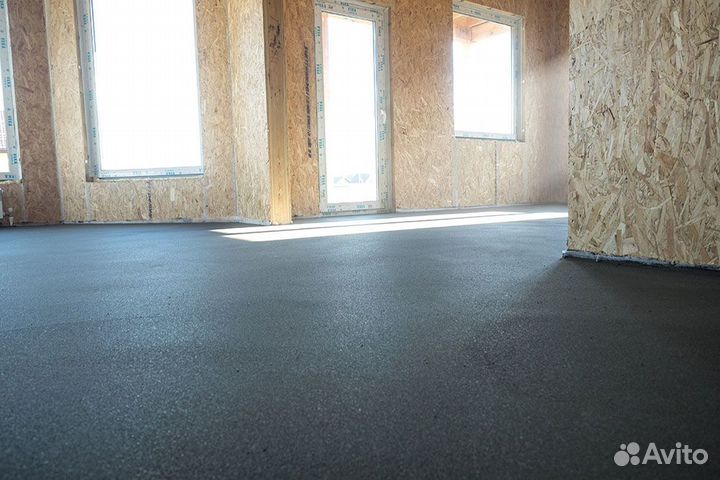 Полусухая стяжка пола за 1 день