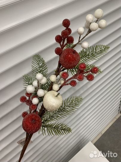 Новогодние веточки декор 50см
